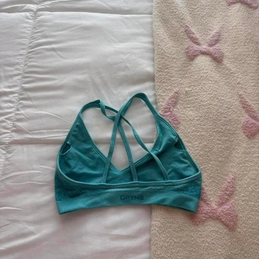 turquoise dfyne sports‎ bra